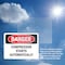Signmission Compressor Starts Automatically Danger Sign, Vinyl Decal, 10in W x 7in L, 2PK OS-2PACK-DS-D-710-L-1642 - alternate 6